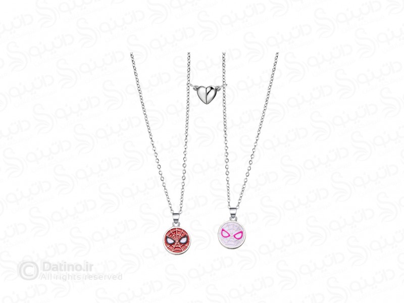 عکس گردنبند جفت مگنتی طرح مرد عنکبوتی 20091 - انواع مدل گردنبند جفت مگنتی طرح مرد عنکبوتی 20091