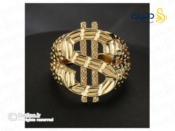 عکس انگشتر هیپ هاپ طرح دلار 20105 - انواع مدل انگشتر هیپ هاپ طرح دلار 20105