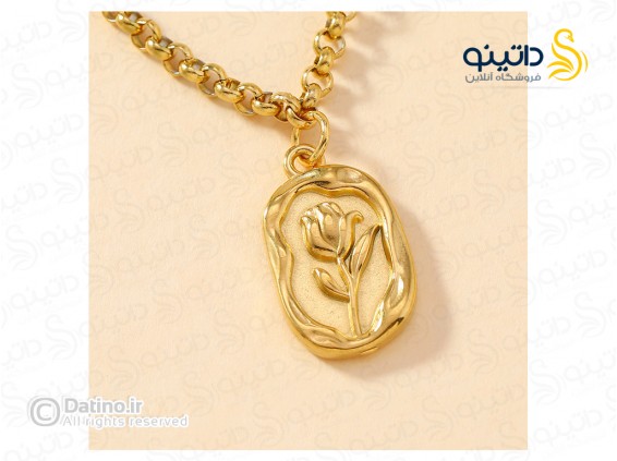 عکس گردنبند زنانه گل لاله 20111 - انواع مدل گردنبند زنانه گل لاله 20111