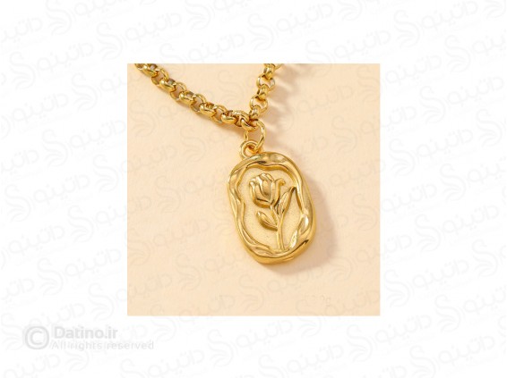 عکس گردنبند زنانه گل لاله 20111 - انواع مدل گردنبند زنانه گل لاله 20111