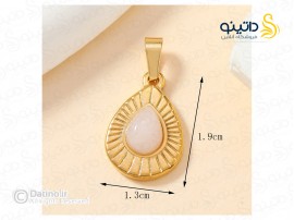 گردنبند زنانه طرح قطره اشک نگین دار 20112