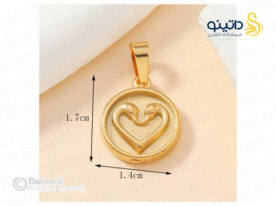عکس گردنبند زنانه طرح قوهای عاشق قلبی 20113 - انواع مدل گردنبند زنانه طرح قوهای عاشق قلبی 20113