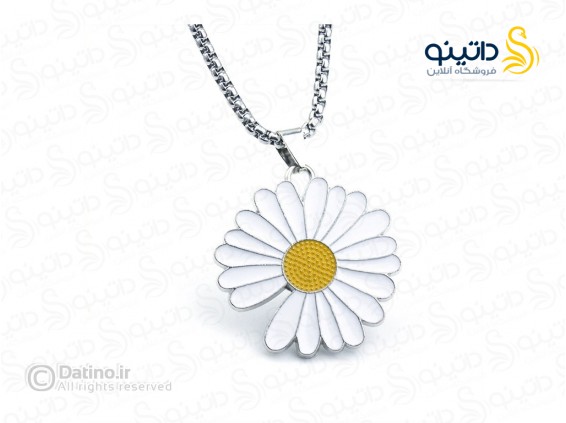 عکس گردنبند زنانه طرح گل بابونه 20122 - انواع مدل گردنبند زنانه طرح گل بابونه 20122