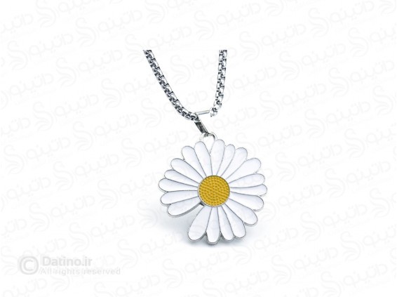 عکس گردنبند زنانه طرح گل بابونه 20122 - انواع مدل گردنبند زنانه طرح گل بابونه 20122