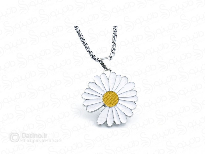 عکس گردنبند زنانه طرح گل بابونه 20122 - انواع مدل گردنبند زنانه طرح گل بابونه 20122