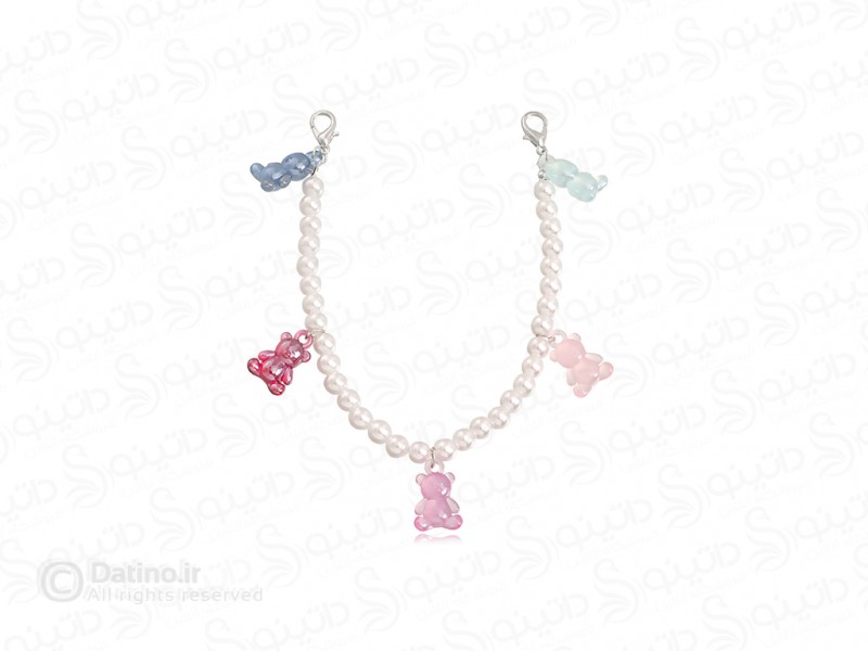 عکس آویز بند کفش مهره ای زنانه طرح خرس پاستیلی 20151 - انواع مدل آویز بند کفش مهره ای زنانه طرح خرس پاستیلی 20151