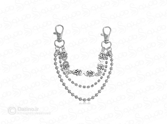 عکس آویز بند کفش زنانه سه لاین طرح جمجمه دزدان دریایی 20159 - انواع مدل آویز بند کفش زنانه سه لاین طرح جمجمه دزدان دریایی 20159