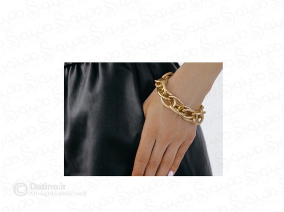 عکس دستبند زنانه طرح زنجیر لوکس 20163 - انواع مدل دستبند زنانه طرح زنجیر لوکس 20163