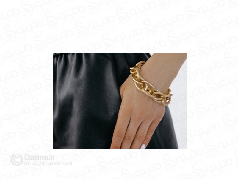 عکس دستبند زنانه طرح زنجیر لوکس 20163 - انواع مدل دستبند زنانه طرح زنجیر لوکس 20163