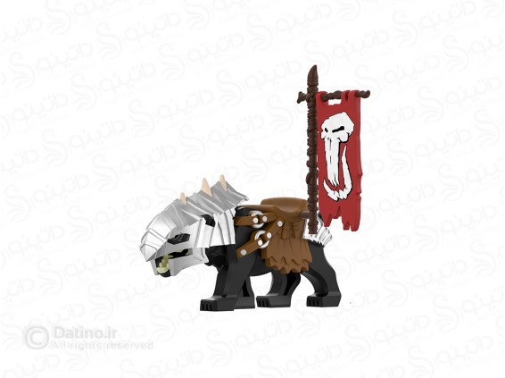 عکس مینی فیگور وارگ زره پوش با پرچم ارباب حلقه ها P8020 - انواع مدل مینی فیگور وارگ زره پوش با پرچم ارباب حلقه ها P8020