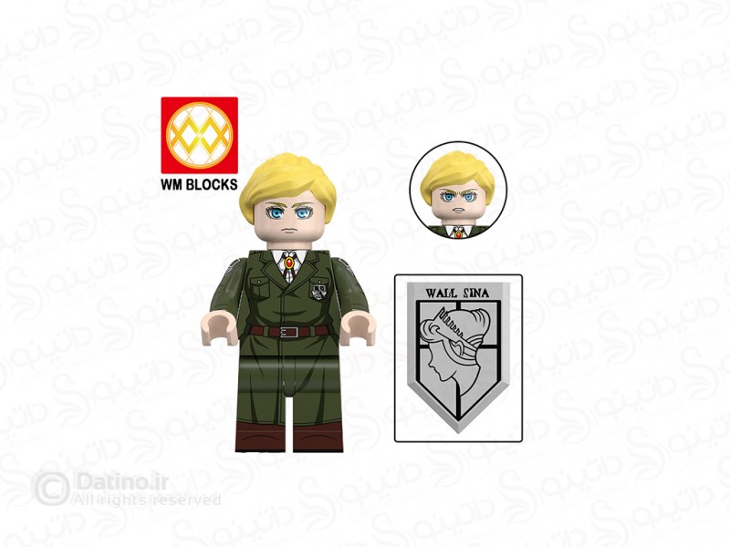 عکس مینی فیگور هیستوریا ریس با سپر انیمه حمله به تایتان WM2889 - انواع مدل مینی فیگور هیستوریا ریس با سپر انیمه حمله به تایتان WM2889