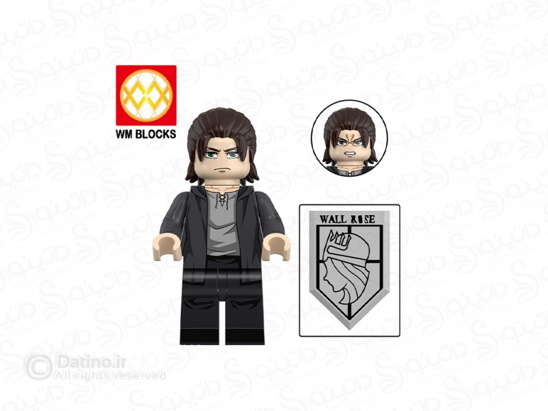 عکس مینی فیگور ارن یگر با سپر انیمه حمله به تایتان WM2888 - انواع مدل مینی فیگور ارن یگر با سپر انیمه حمله به تایتان WM2888