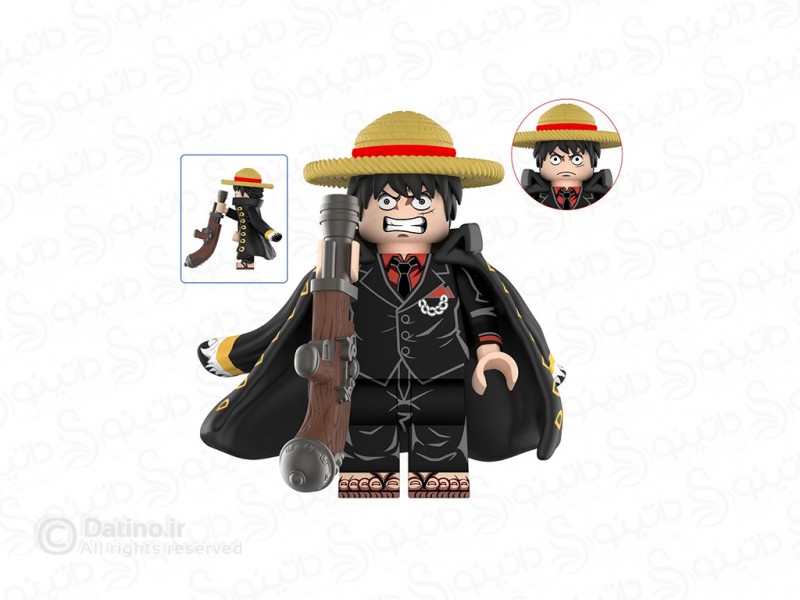 عکس مینی فیگور لوفی خشمگین با اسلحه انیمه وان پیس DY635 - انواع مدل مینی فیگور لوفی خشمگین با اسلحه انیمه وان پیس DY635