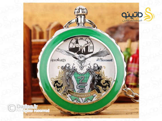 عکس گردنبند ساعت طرح نماد گروه اسلیترین فیلم هری پاتر 20289 - انواع مدل گردنبند ساعت طرح نماد گروه اسلیترین فیلم هری پاتر 20289