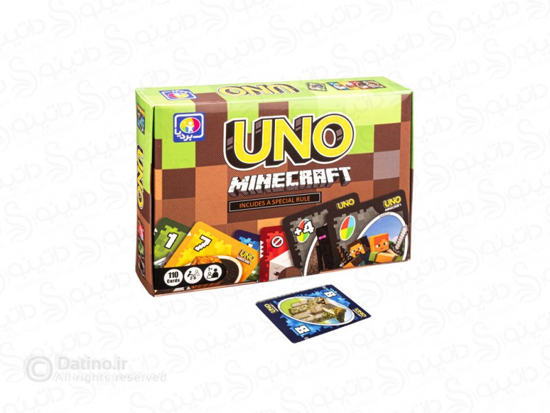 عکس بازی فکری اونو 110 کارتی ماینکرافت 20312 - انواع مدل بازی فکری اونو 110 کارتی ماینکرافت 20312