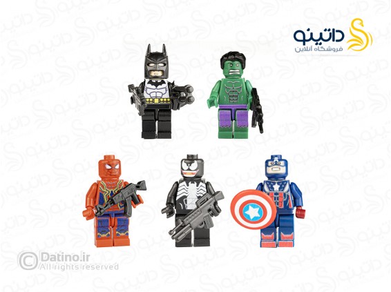 عکس ساختنی شخصیت های مارول مجموعه 12 عددی 20345 - انواع مدل ساختنی شخصیت های مارول مجموعه 12 عددی 20345