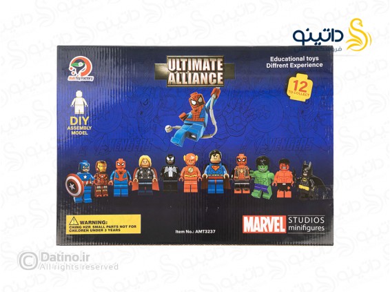 عکس ساختنی شخصیت های مارول مجموعه 12 عددی 20345 - انواع مدل ساختنی شخصیت های مارول مجموعه 12 عددی 20345