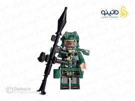 مینی فیگور سرباز نظامی با سلاح آر پی جی QB4