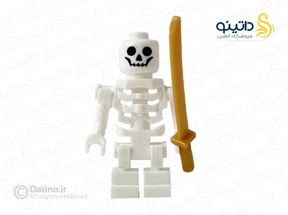 عکس مینی فیگور نینجا اسکلت با شمشیر WB10 - انواع مدل مینی فیگور نینجا اسکلت با شمشیر WB10
