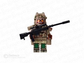مینی فیگور سرباز تک تیرانداز با سلاح QB2