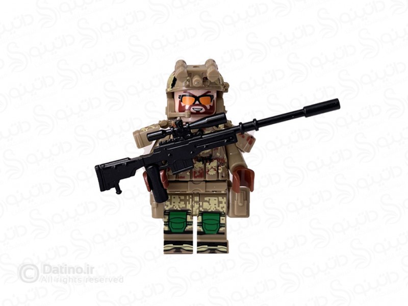 عکس مینی فیگور سرباز تک تیرانداز با سلاح QB2 - انواع مدل مینی فیگور سرباز تک تیرانداز با سلاح QB2
