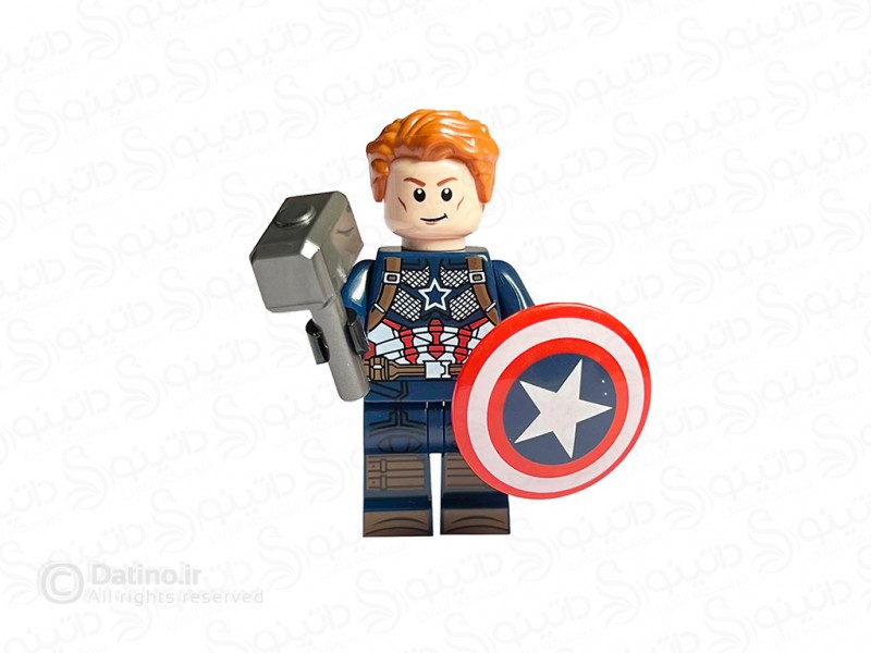 عکس مینی فیگور طرح کاپیتان آمریکا با سپر و چکش W026-15 - انواع مدل مینی فیگور طرح کاپیتان آمریکا با سپر و چکش W026-15