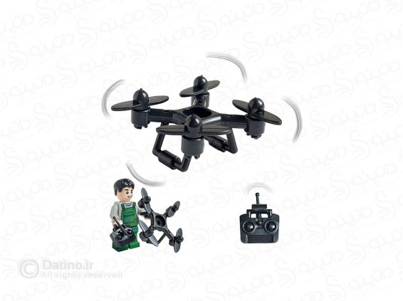 عکس مینی فیگور طرح آدمک با کوادکوپتر و کنترل 20414 - انواع مدل مینی فیگور طرح آدمک با کوادکوپتر و کنترل 20414