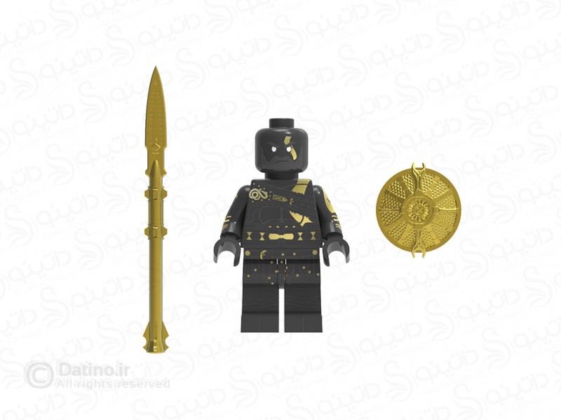 عکس مینی فیگور طرح کریتوس خدای جنگ با نیزه و سپر FT19 - انواع مدل مینی فیگور طرح کریتوس خدای جنگ با نیزه و سپر FT19