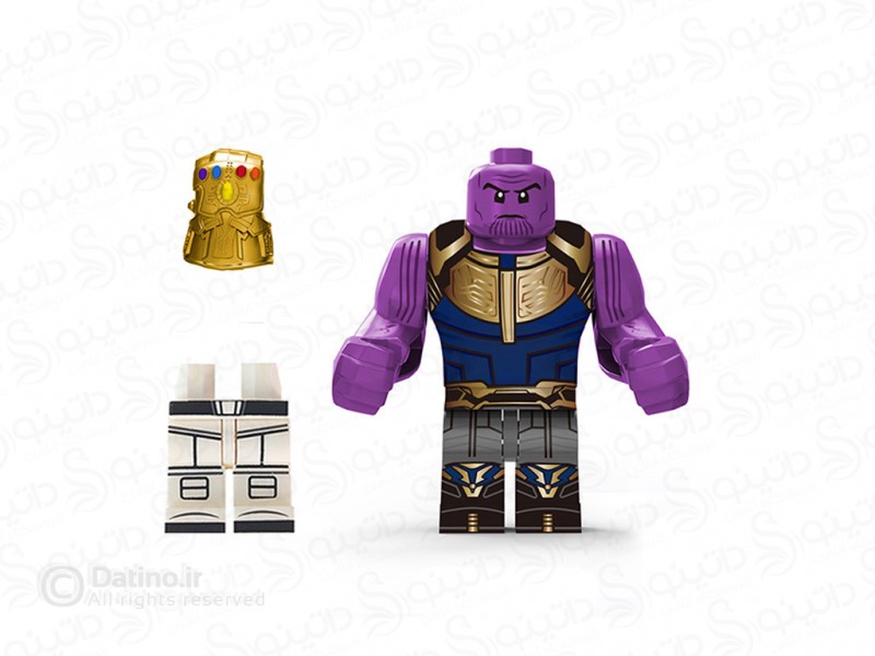 عکس مینی فیگور طرح تانوس جدی با دستکش ابدیت اونجرز WM2191 - انواع مدل مینی فیگور طرح تانوس جدی با دستکش ابدیت اونجرز WM2191