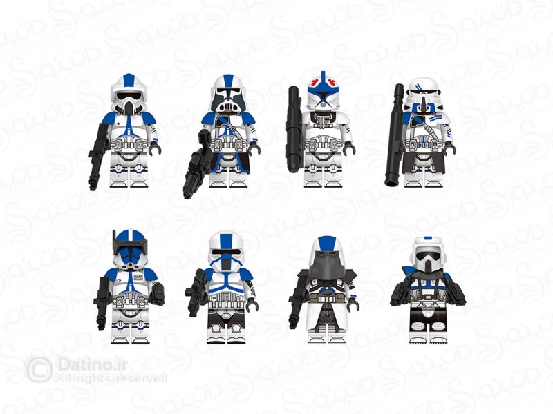 عکس مینی فیگور کلون تروپر جنگ ستارگان مجموعه 8 عددی G0144 - انواع مدل مینی فیگور کلون تروپر جنگ ستارگان مجموعه 8 عددی G0144