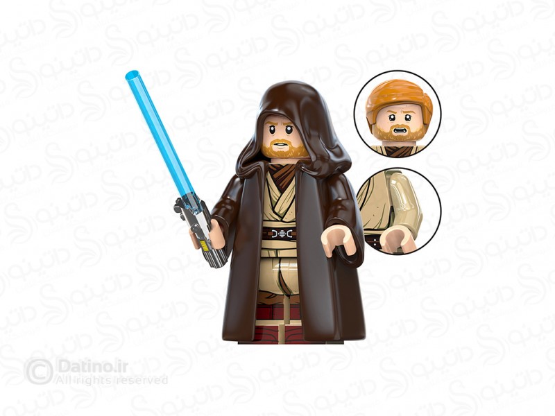 عکس مینی فیگور اوبی وان با شمشیر لیزری جنگ ستارگان TV8140 - انواع مدل مینی فیگور اوبی وان با شمشیر لیزری جنگ ستارگان TV8140