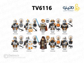 مینی فیگور اوبی وان و کلون تروپر جنگ ستارگان مجموعه 10 عددی TV6116