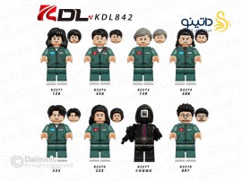 مینی فیگور طرح شخصیت های اسکوئید گیم مجموعه 8 عددی KDL842