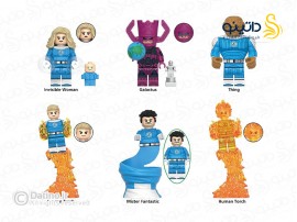 مینی فیگور شخصیت های چهار شگفت انگیز مجموعه 6 عددی G0151