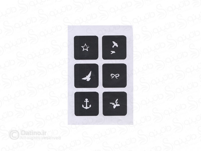 عکس استیکر حنا مینی طرح آسمان 20519 - انواع مدل استیکر حنا مینی طرح آسمان 20519