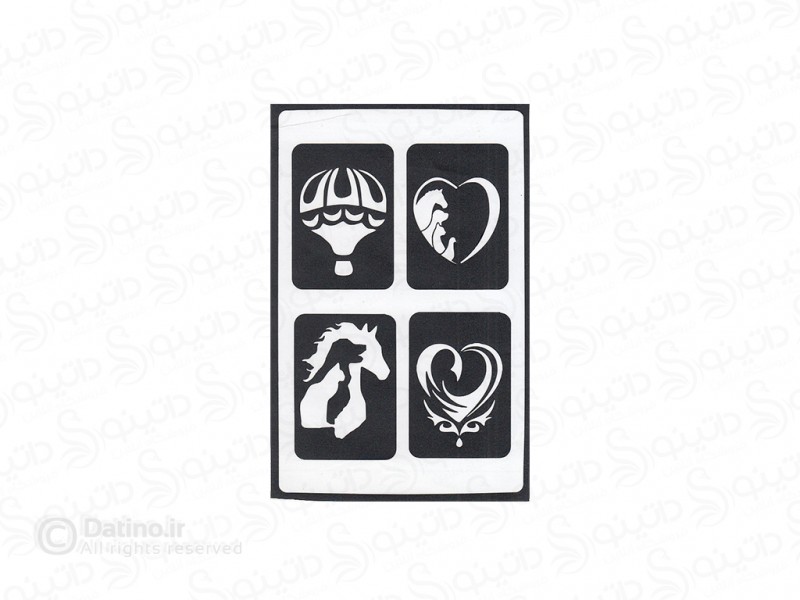 عکس استیکر حنا طرح عشق و طبیعت 20521 - انواع مدل استیکر حنا طرح عشق و طبیعت 20521