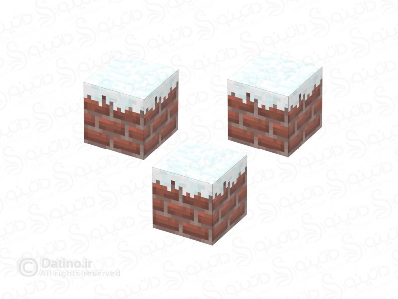 عکس بلوک مغناطیسی ماینکرافت طرح آجر سفالی برفی مجموعه سه عددی 20549 - انواع مدل بلوک مغناطیسی ماینکرافت طرح آجر سفالی برفی مجموعه سه عددی 20549