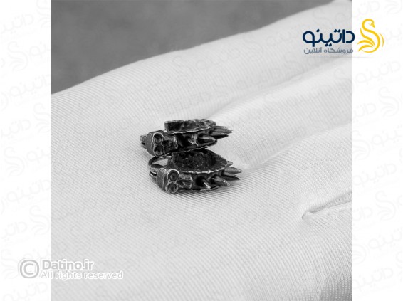 عکس گوشواره استیل طرح رترو حلقه ای 20625 - انواع مدل گوشواره استیل طرح رترو حلقه ای 20625