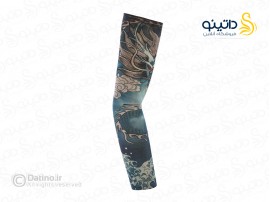 ساق دست طرح تاتو مدل طرح اژدهای خروشان 20631