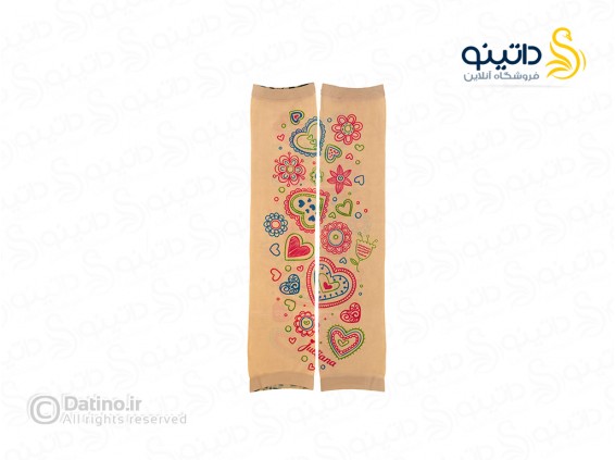 عکس ساق دست طرح تاتو مدل طرح قلب و گل رنگی 20633 - انواع مدل ساق دست طرح تاتو مدل طرح قلب و گل رنگی 20633