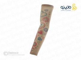 ساق دست طرح تاتو مدل طرح قلب و گل رنگی 20633