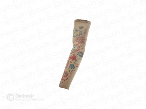 عکس ساق دست طرح تاتو مدل طرح قلب و گل رنگی 20633 - انواع مدل ساق دست طرح تاتو مدل طرح قلب و گل رنگی 20633