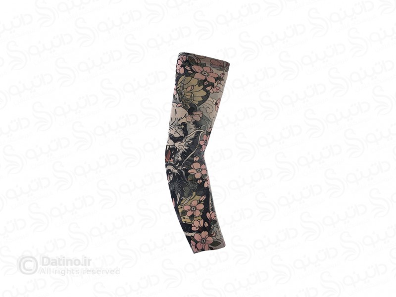 عکس ساق دست طرح تاتو مدل طرح ببر و باغ 20635 - انواع مدل ساق دست طرح تاتو مدل طرح ببر و باغ 20635