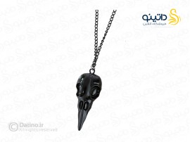 گردنبند مردانه طرح جمجمه کلاغ 20650