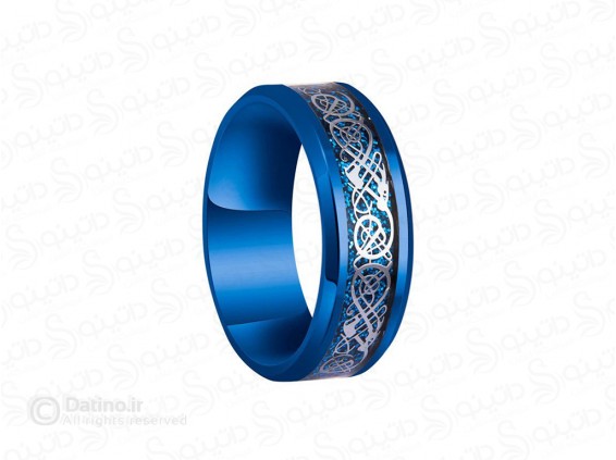 عکس حلقه مردانه طرح اژدهای سلطنتی 20655 - انواع مدل حلقه مردانه طرح اژدهای سلطنتی 20655