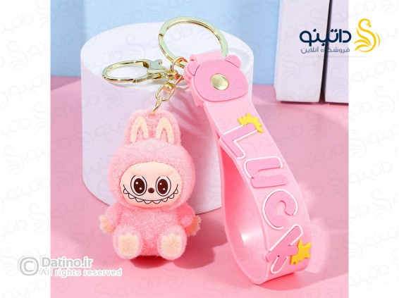 عکس جاکلیدی سیلیکونی طرح لبوبو مینی مخملی 20664 - انواع مدل جاکلیدی سیلیکونی طرح لبوبو مینی مخملی 20664