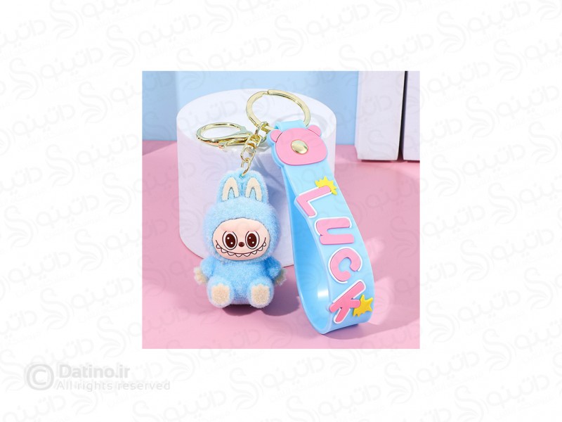 عکس جاکلیدی سیلیکونی طرح لبوبو مینی مخملی 20664 - انواع مدل جاکلیدی سیلیکونی طرح لبوبو مینی مخملی 20664