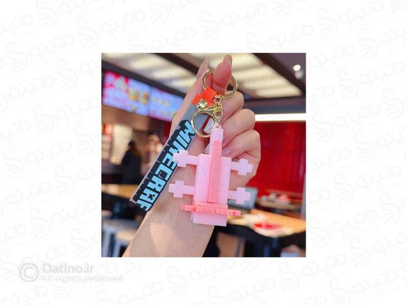 عکس جاکلیدی سیلیکونی طرح اکسولوتل ماینکرافت 20671 - انواع مدل جاکلیدی سیلیکونی طرح اکسولوتل ماینکرافت 20671