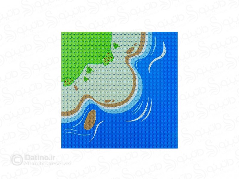 عکس صفحه لگو طرح ساحل جزیره و علفزار 20720 - انواع مدل صفحه لگو طرح ساحل جزیره و علفزار 20720