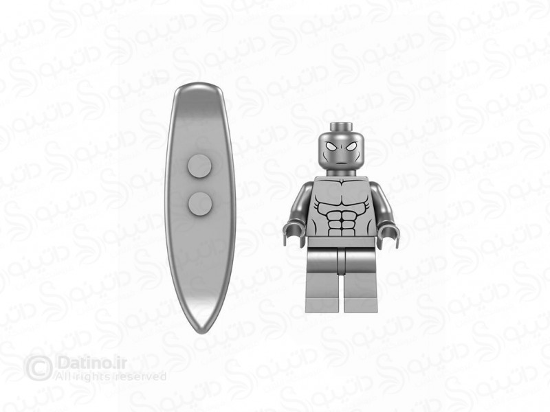 عکس مینی فیگور طرح سیلور سرفر موج سوار نقره ای مارول با تخته موج سواری TP284 - انواع مدل مینی فیگور طرح سیلور سرفر موج سوار نقره ای مارول با تخته موج سواری TP284